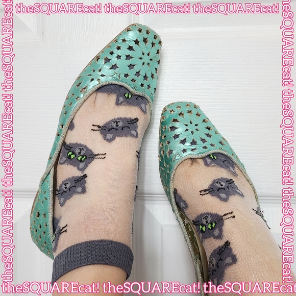 JIMMY CHOO ๐ฆ vintage peacock metallic cosmic stars cut out square toe flats ๐ฆ - Picture 1 of 15